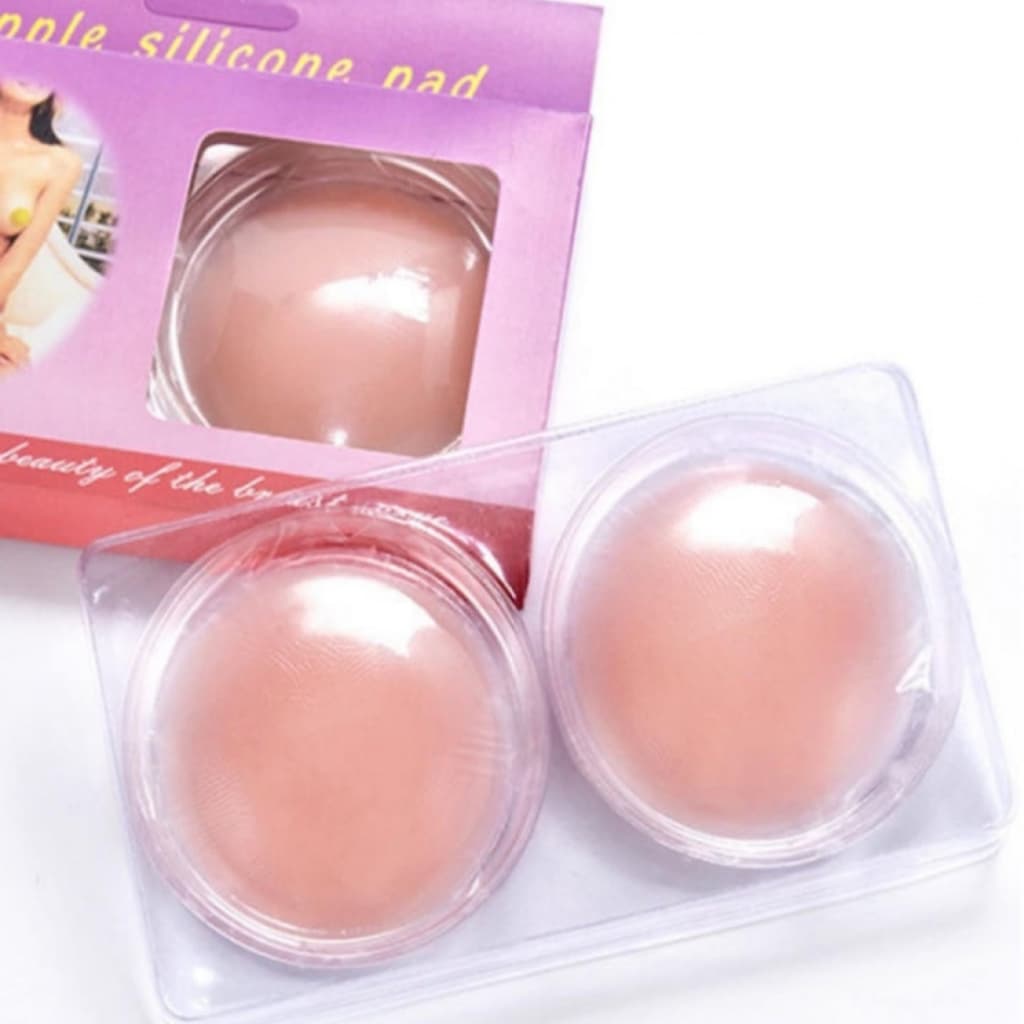 Kit 2, 3 e 4 Pares Protetor Tapa Mamilos Silicone Adesivo Reutilizável Nipple Pad