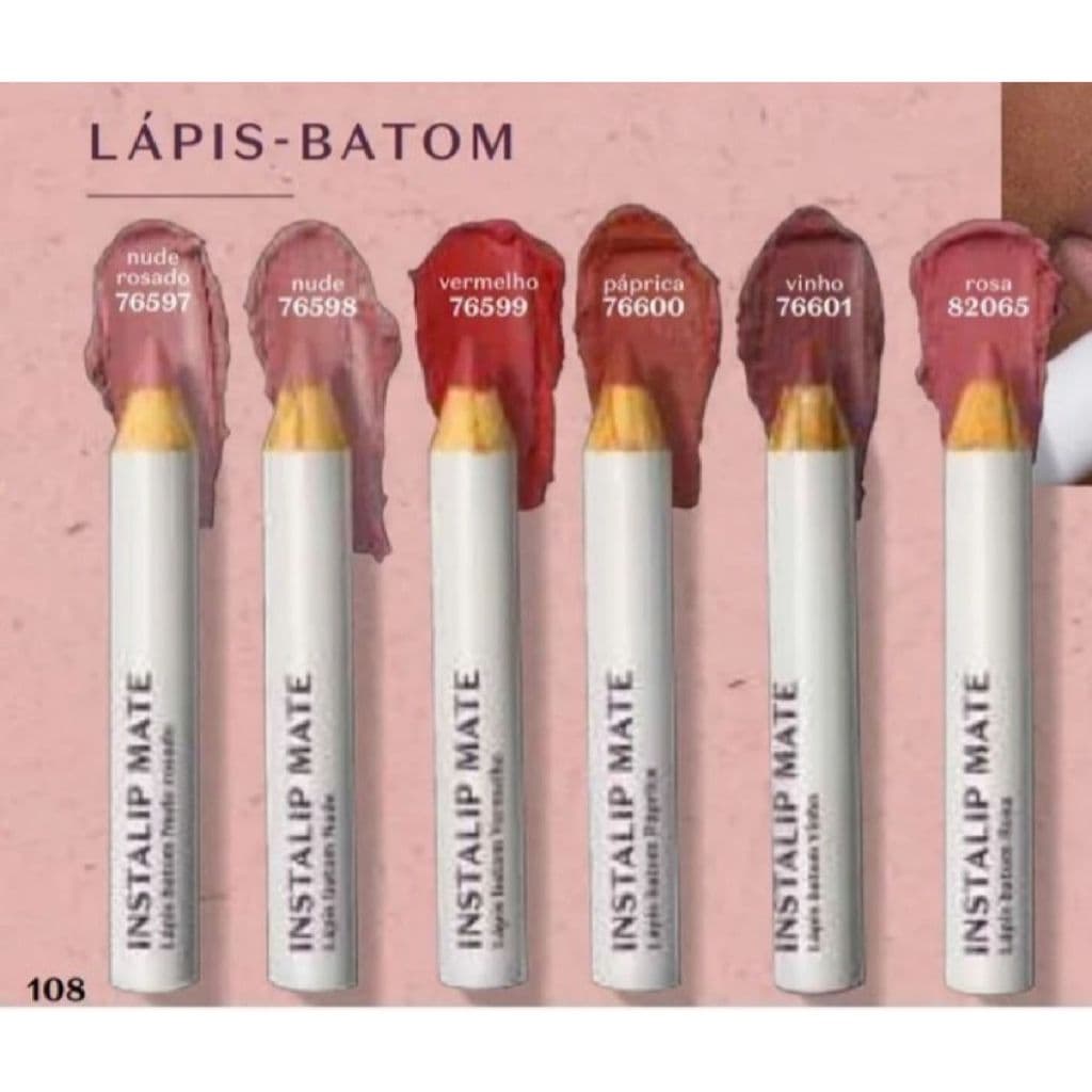 Lápis Batom Instalip Mate Intense 1,2g - Boticário