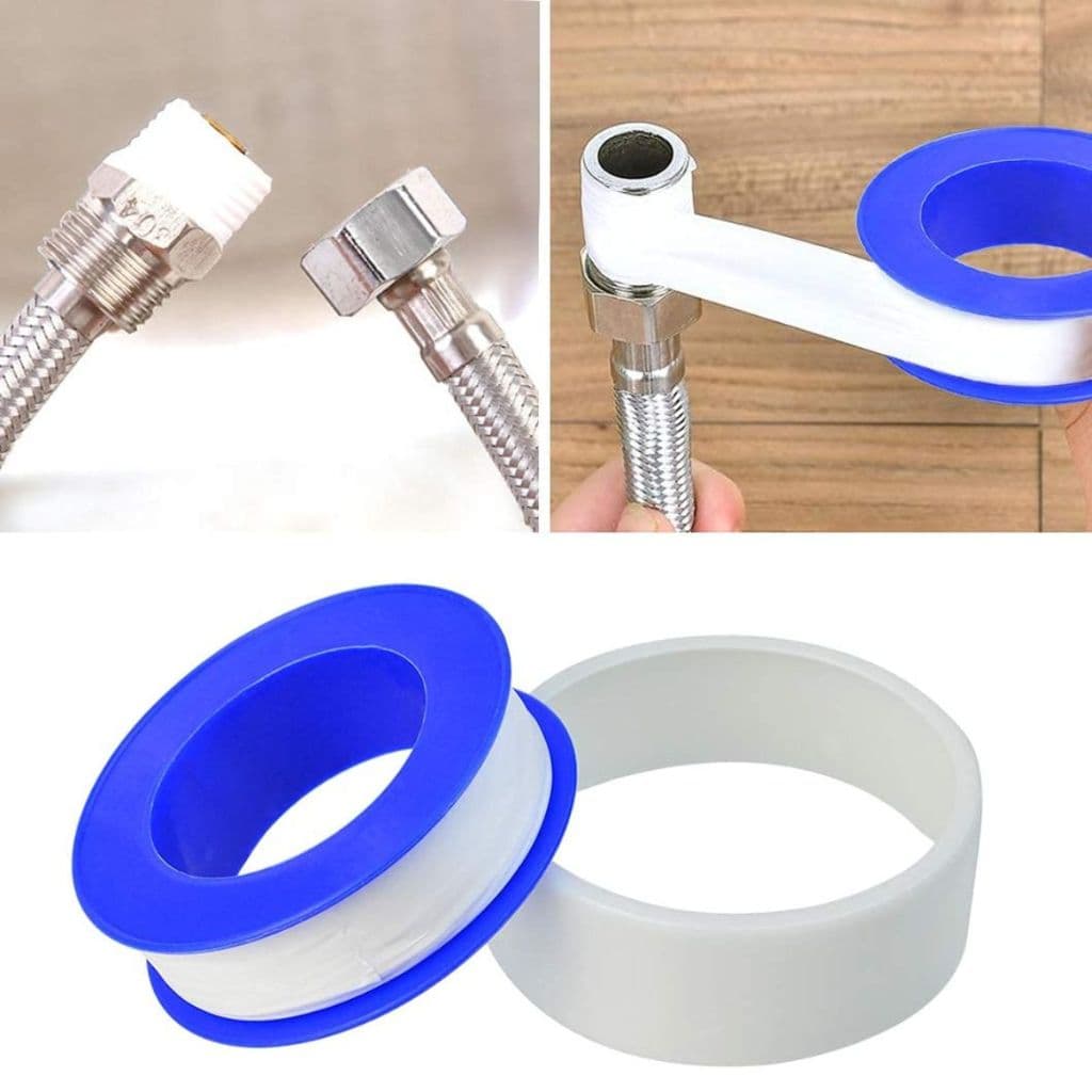 Kit 2 Fitas Veda Rosca Teflon 10 Metros 12mmx0.075mm Torneiras Hidraulicas
