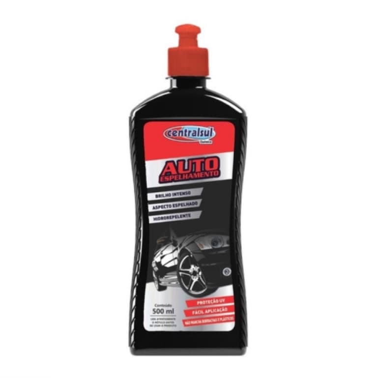 Cera Auto Espelhamento Cristalizadora Creme 500ml Central Sul Brilho e Proteção