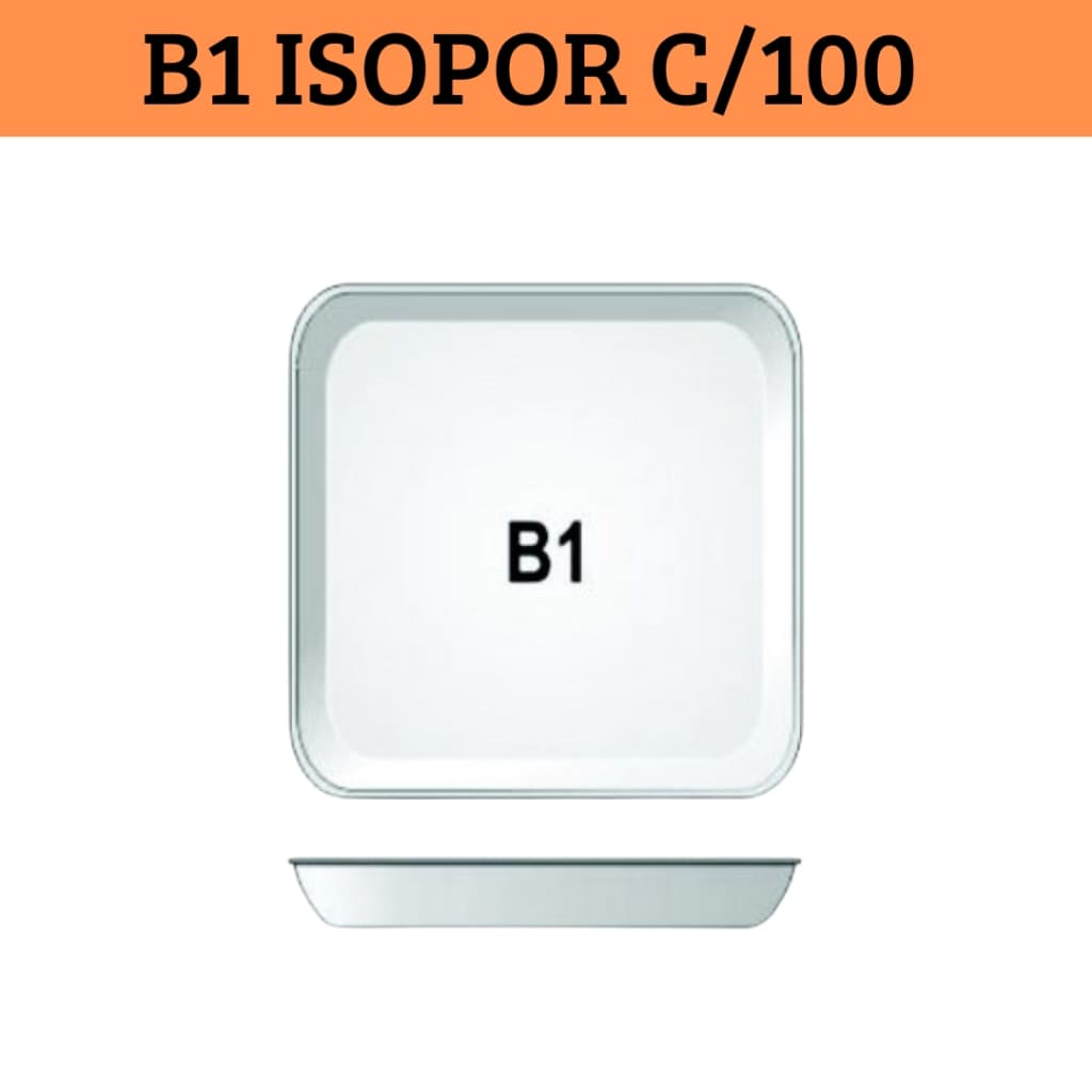 Bandeja De Isopor RASA Nº1 de Isopor Branca c/100un Para Padaria Para Varejão Para Açougue