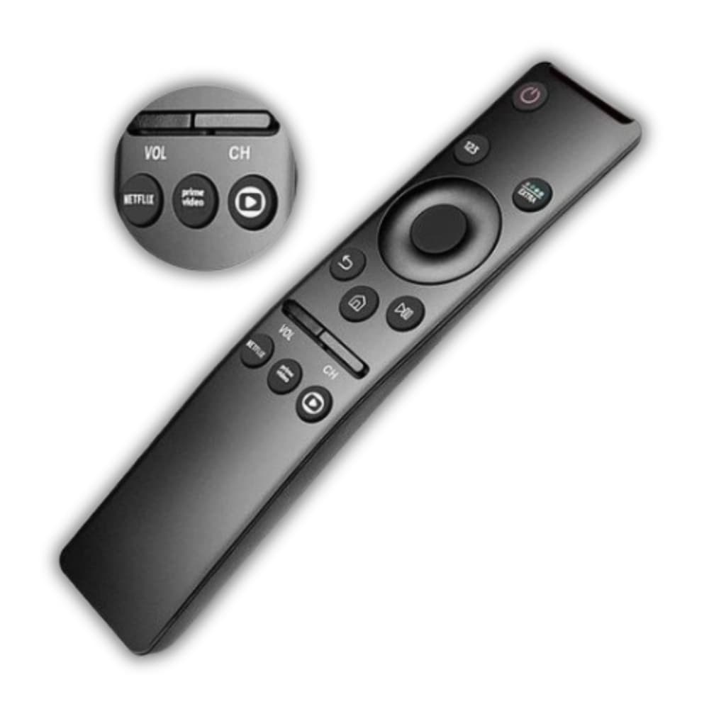 Controle Remoto Tv Samsu Smart 4K Led Universal Botão Aplicativos Netflix, Prime Video C/ Pilha