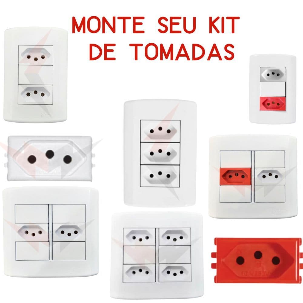 Monte Seu Kit De Tomada 10A/20A