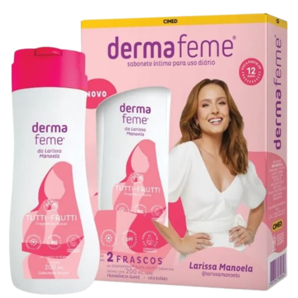 Dermafeme Tutti- Frutti Sabonete Intimo 2 Unidades De 200ml Cimed