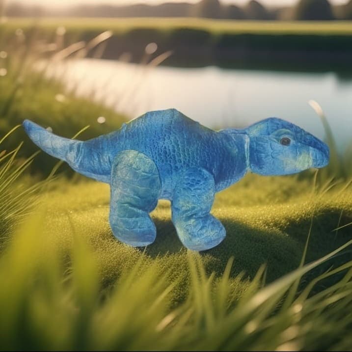 Dinossauro Estegossauro de Pelúcia  de 45 cm Fizzy