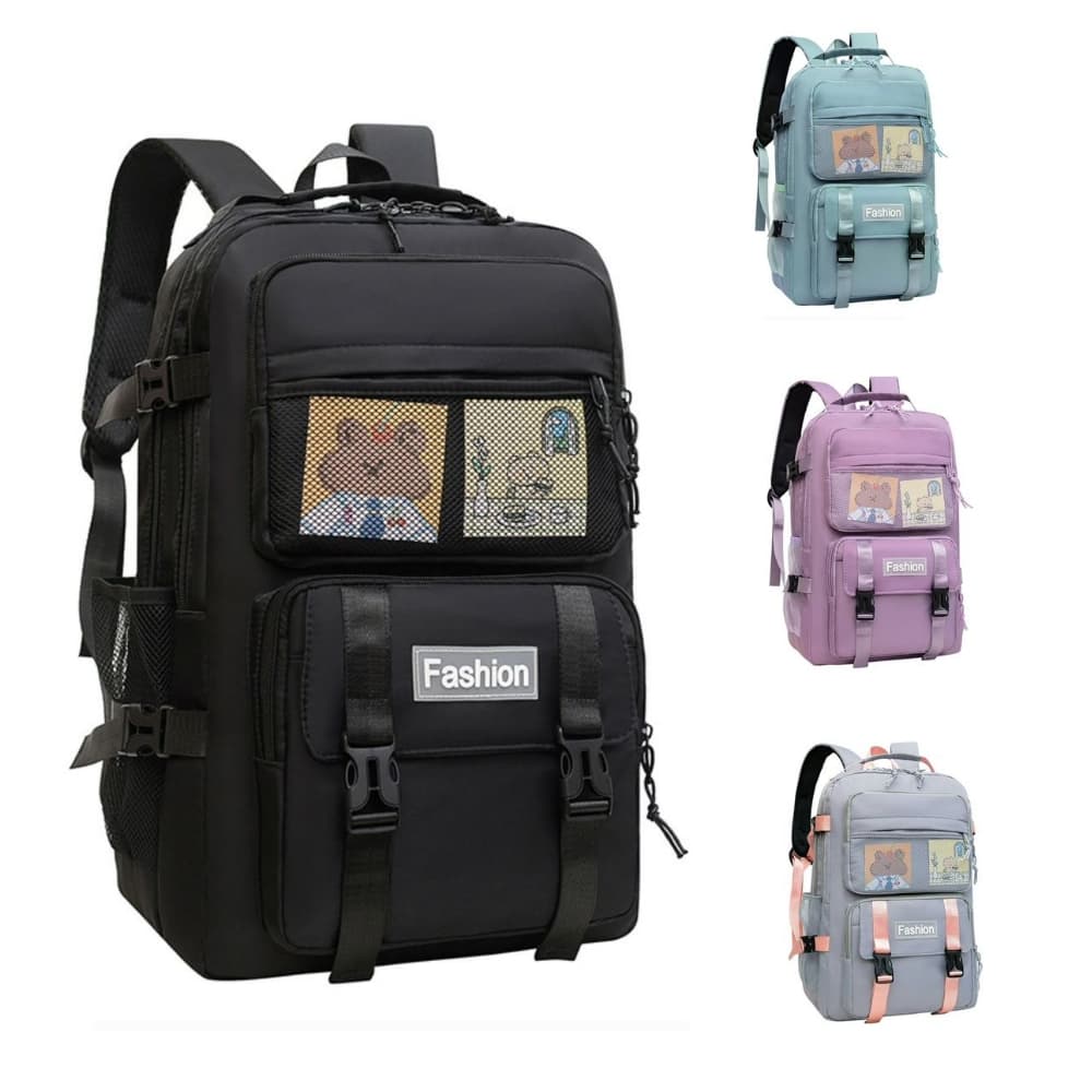 Mochila unissex  grande capacidade  coreano mochila escolar  feminina simples tendência estudante mochila de viagem