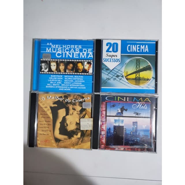 Cd´s lote cinema/ as melhores músicas de cinema/ 20 super sucessos/ o melhor do cinema/ cinema hits - Lote imperdível