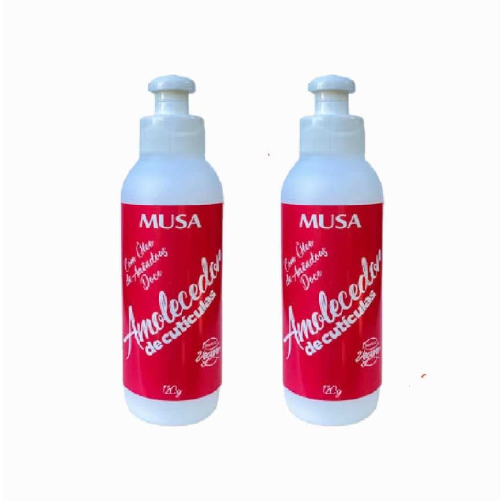 Kit Com 2 Unidades De Amolecedor De Cutículas Musa Com Óleo De Amêndoas Doces 120g Cada