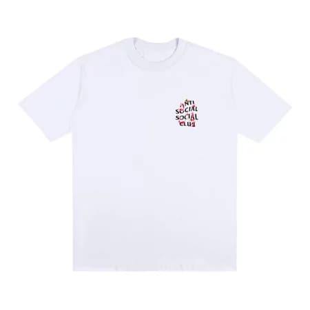 Camiseta Estampada Anti Social Flowers Unissex 100% Algodão