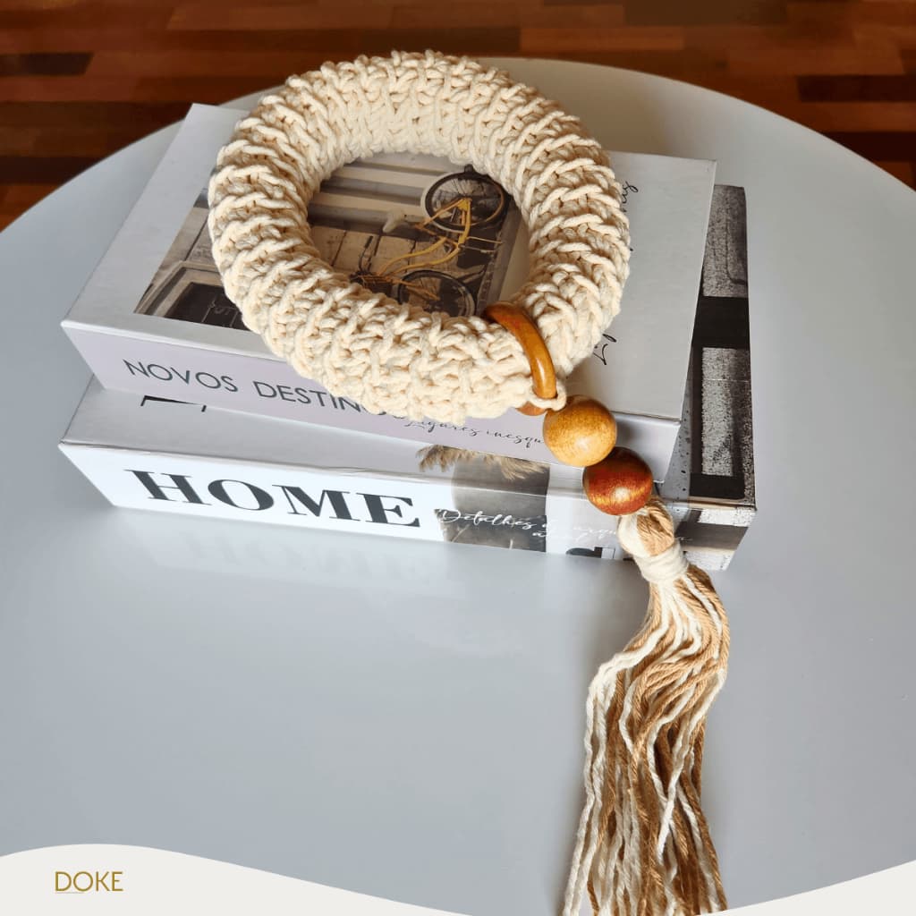 Colar De Mesa Decorativo Crochê p/ mesinha de centro Corrente Decoração Elegante p/ Sala e Casa Nova