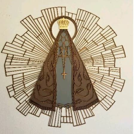 Mandala Nossa Senhora Aparecida mdf