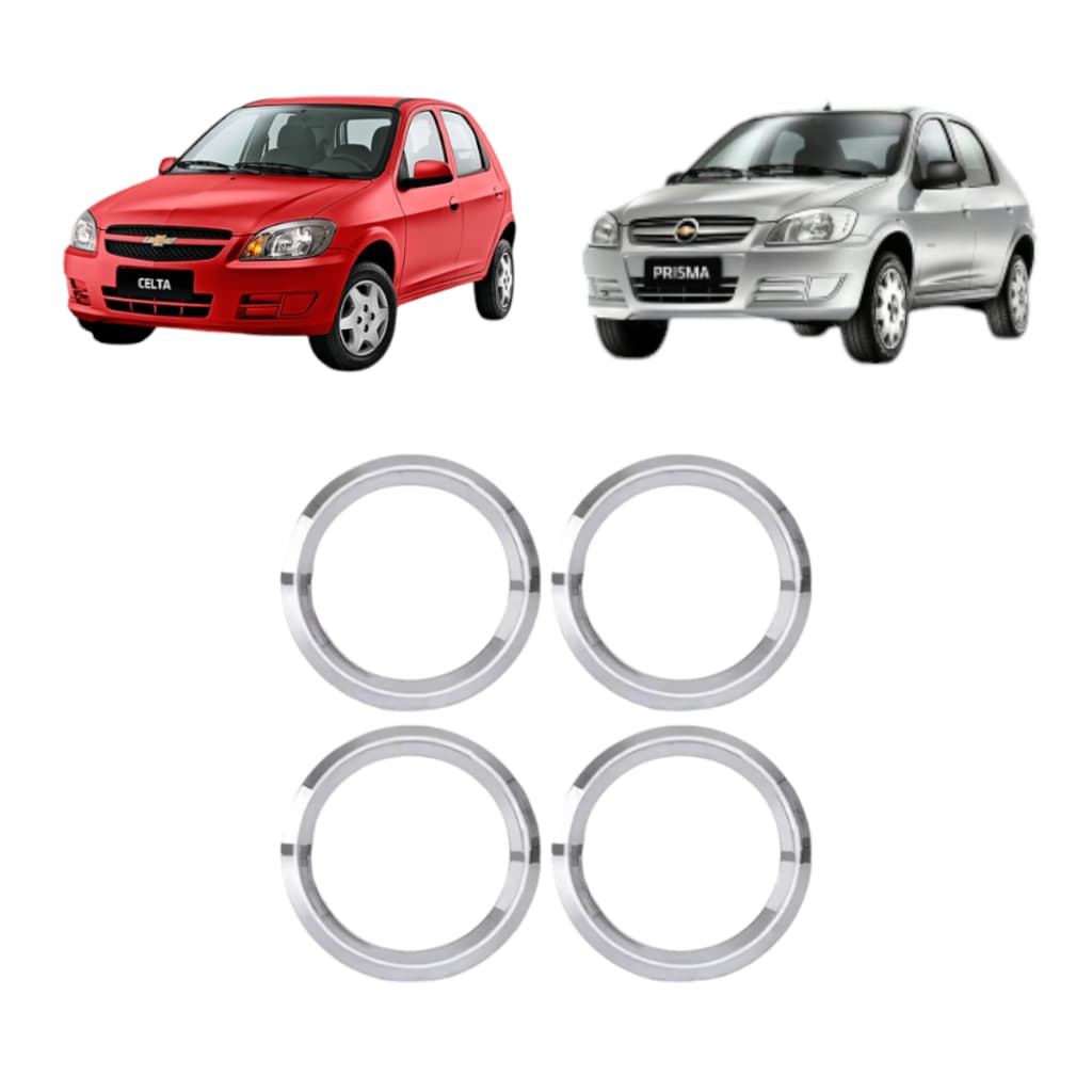 Aplique Cromado Para Entrada De Ar Do Painel Chevrolet Celta 2007 A 2016 Prisma 2007 A 2012