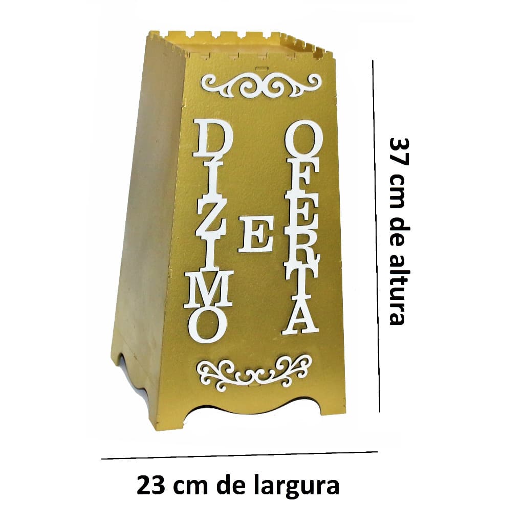 Gazofilácio Dízimos E Ofertas Igreja Em Mdf 3mm Pintado #1 ##!