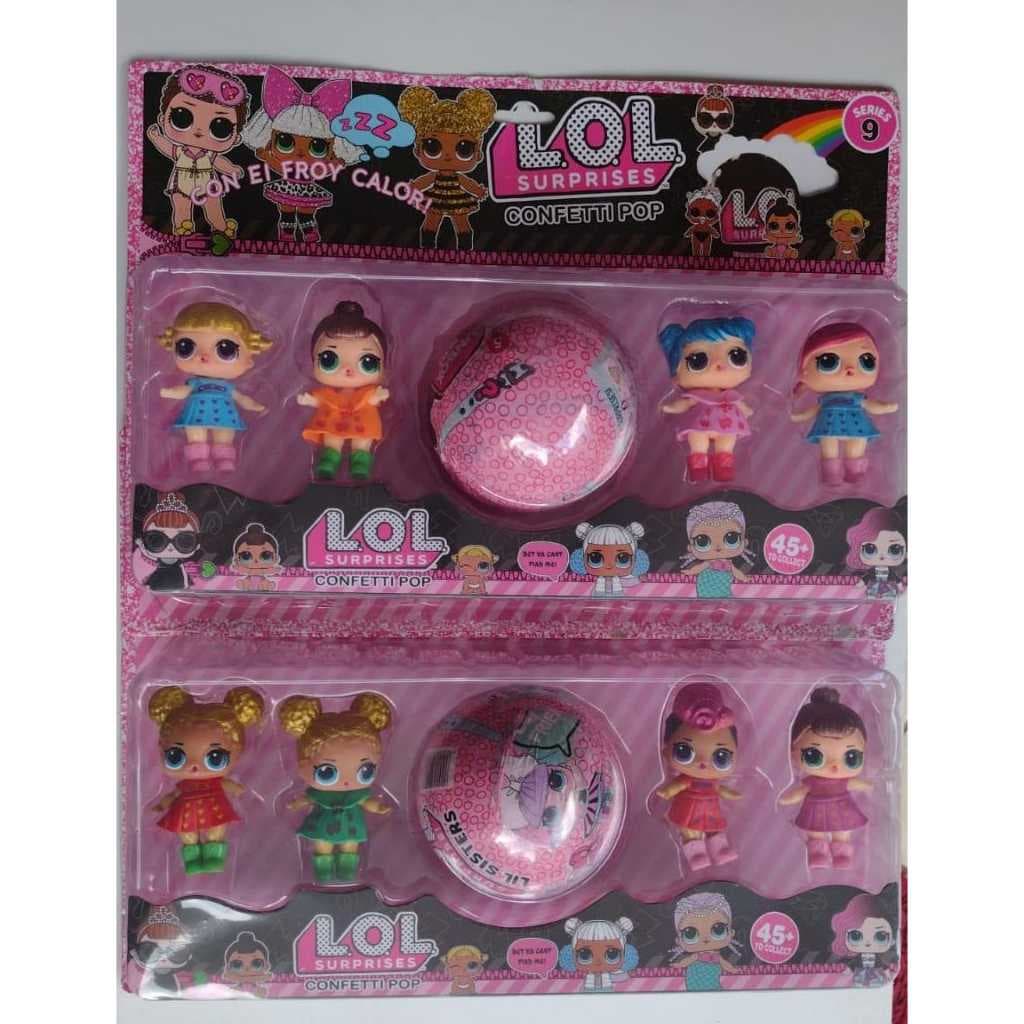 KIT BRINQUEDOS LOL COM  4 BONECAS SEM CABELOS E ACESSÓRIOS