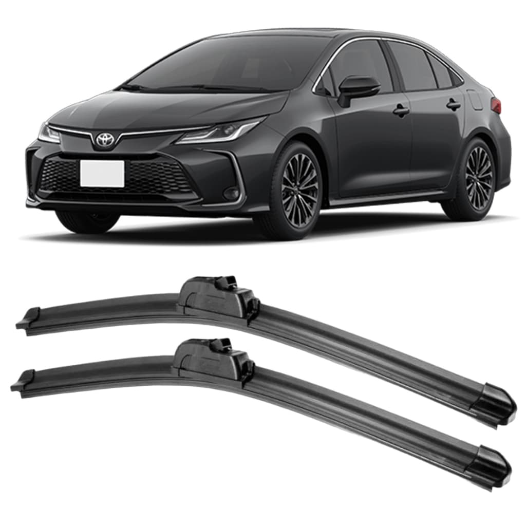 Par de Palhetas Limpa Para Brisa Toyota Corolla 2020 2021 2022 2023 2024 2025