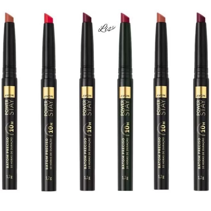 Power Stay Batom Preciso ﻿Matte 10h Horas - Lápis Batom Retrátil 2 em 1 Avon