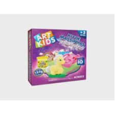 Massa Para Modelar Criativa Art Kids Baby Poney amarelo 150g Acrilex