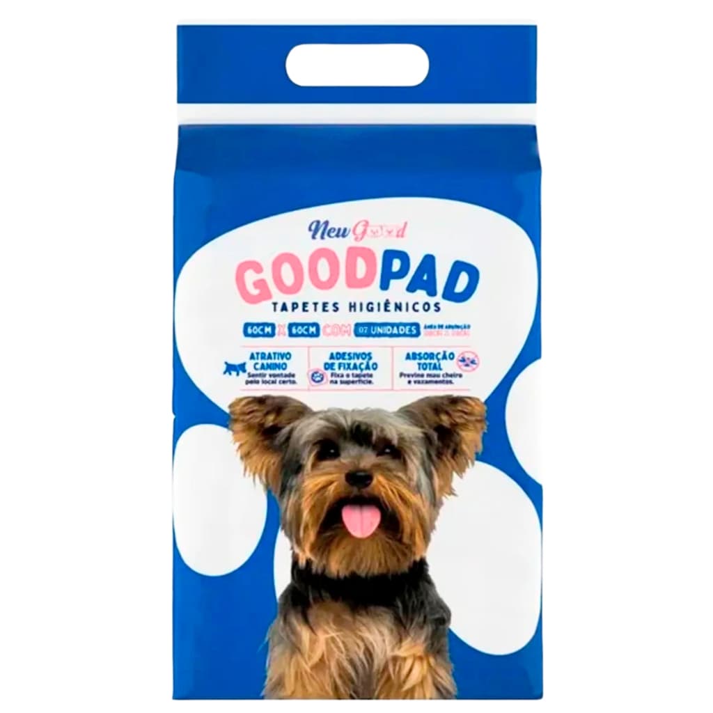 Tapete Higiênico Good Pad 60x60 Pacote Com 7 Unidades Adestramento Para Cachorro Super Absorção