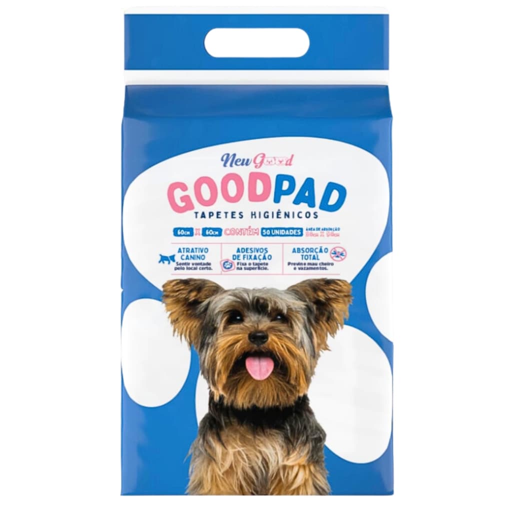 Tapete Higienico Good Pad 60x60 Adestramento Para Cachorro Pacote Com 50 Unidades Super Absorção