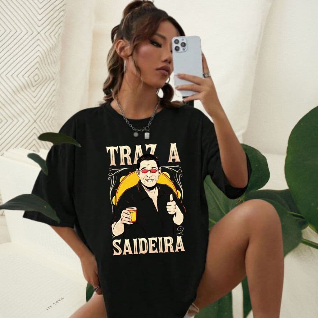Blusinha Camiseta T-shirt Feminina 100% Algodão Zeca Pagodinho Saidera
