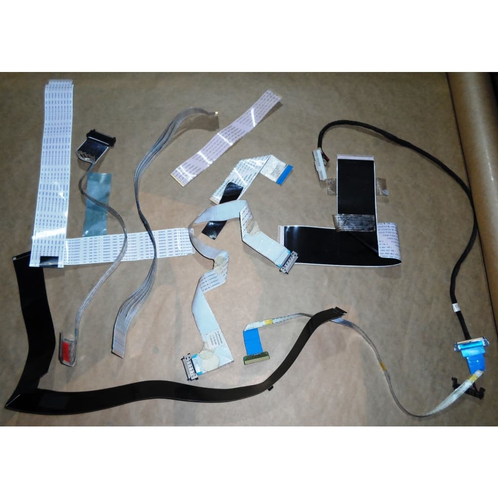 Kit com 10 Cabos Flat para TV - Marcas e modelos variados. (4)