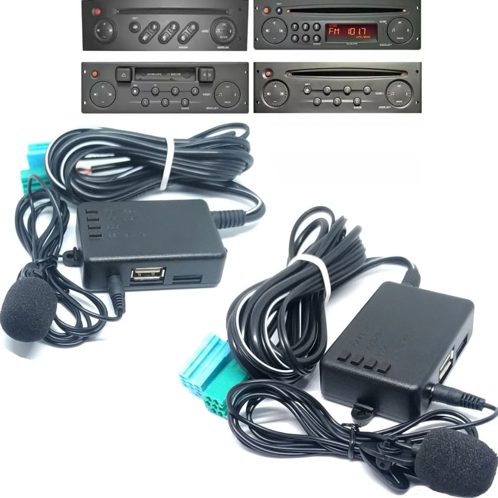 Bluetooth do rádio original Renault Pendrive USB MicroSD comandos no próprio aparelho