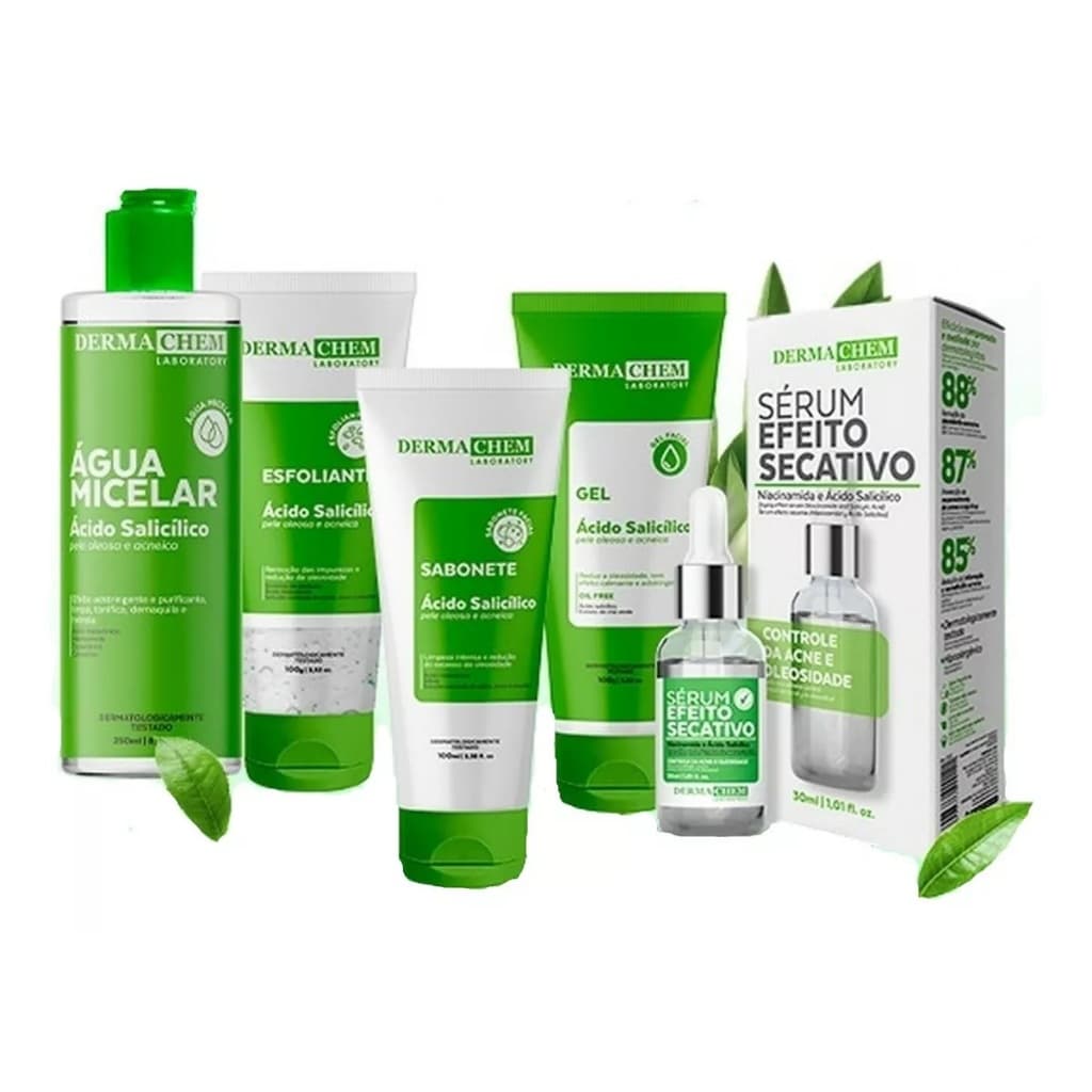 Kit Skincare Limpeza de Peles Oleosas Autocuidado Dermachem