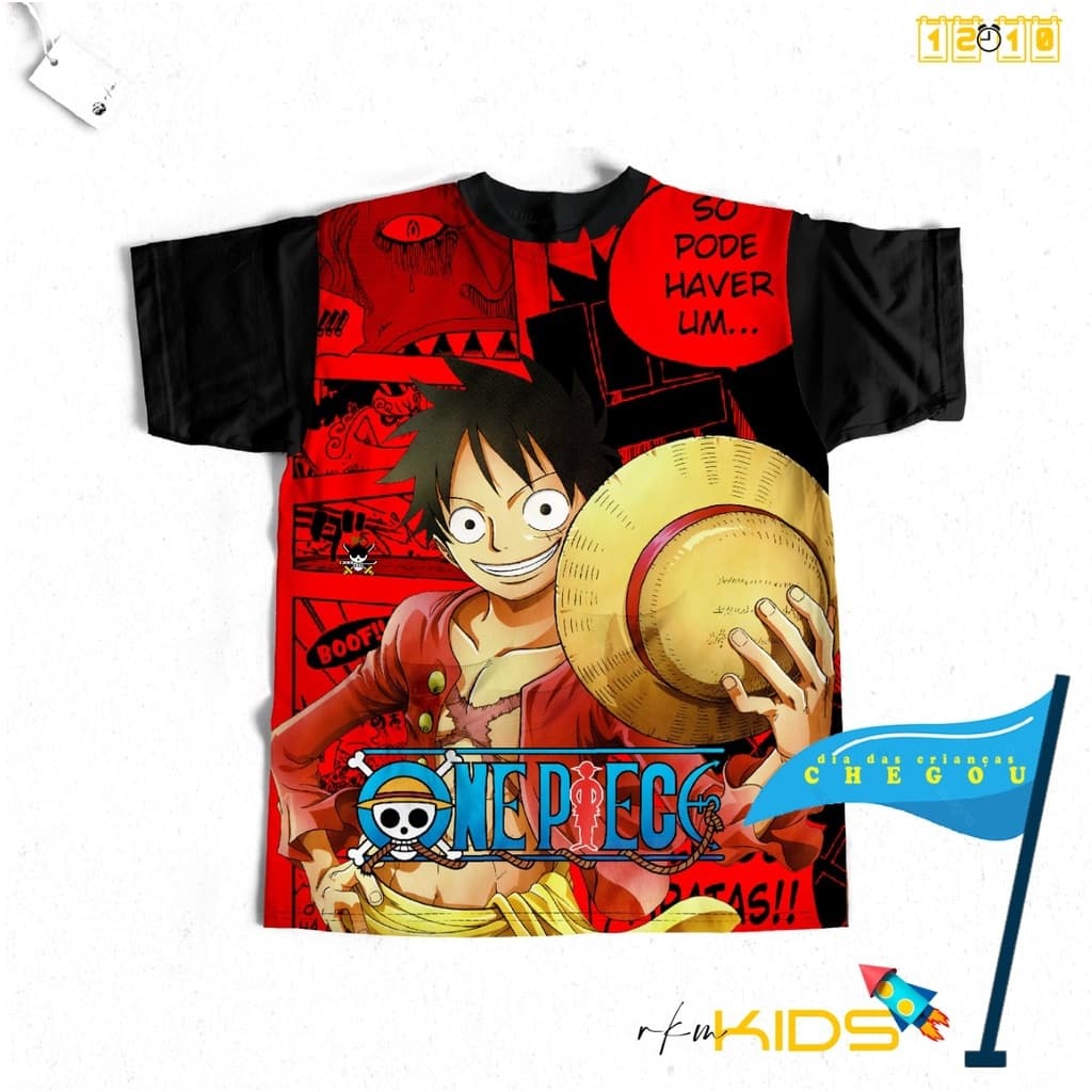 CAMISETA ADULTO/INFANTIL SUBLIMAÇÃO ONE PIECE