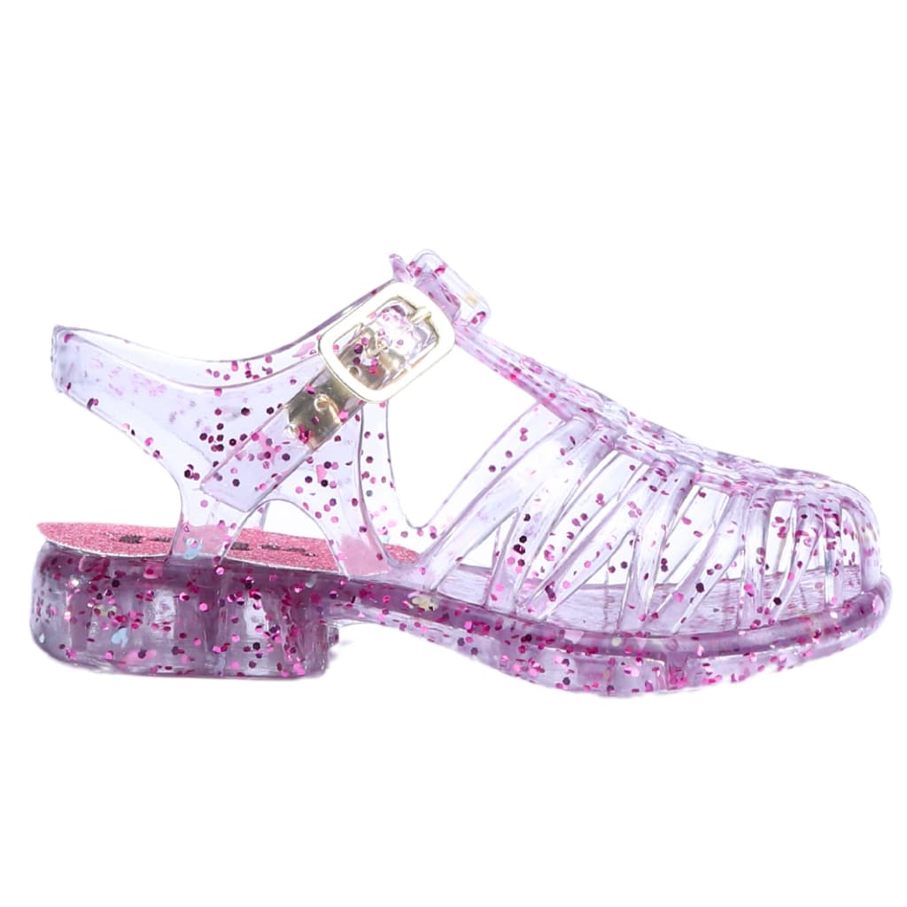 Sandália menina glitter aranha calçados infantil bebê confortável juju shoes