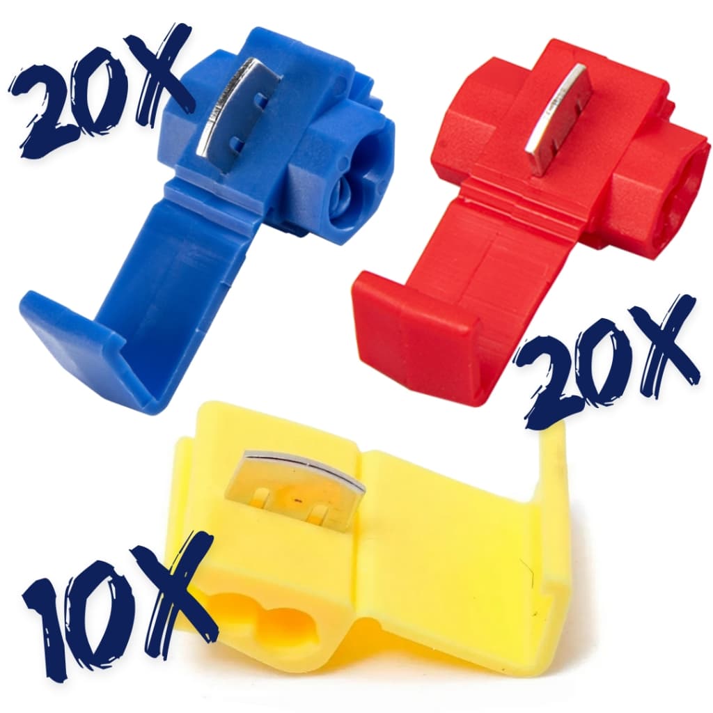 50X Emenda de Fios Conector Derivação Vm/az/am Até 6mm (Pacote c/ 50pçs)