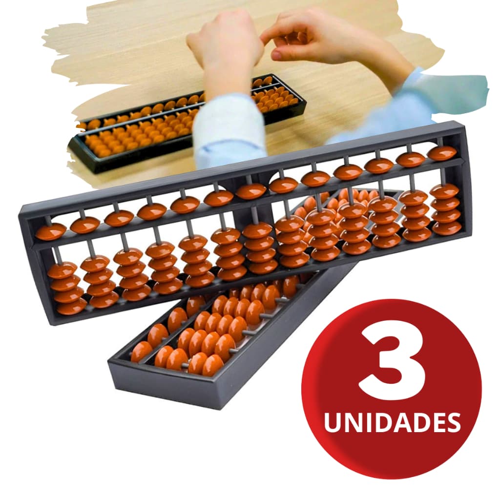 Abaco Abacus Soroban até 3 Unid Calculadora Japonesa 13 Colunas Contador Oriental Japão