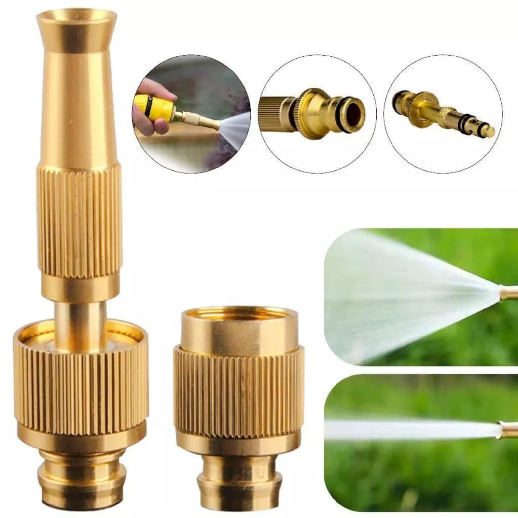 Bico de Mangueira de Alta Pressão 1/2" com Conector e Esguicho para Limpeza