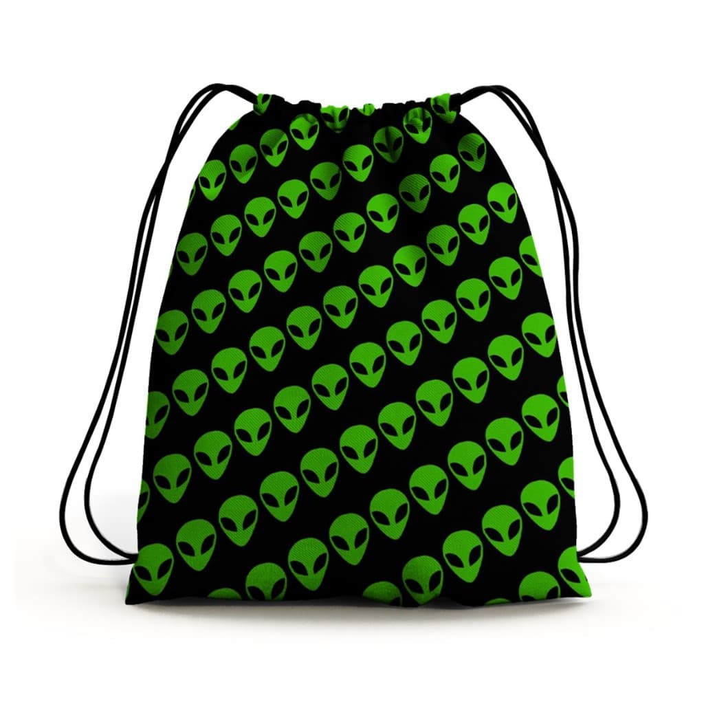 Bolsa Mochila Unissex com Tema Alien: Para Aventuras Intergalácticas - Perfeita para Fãs de Ficção Científica Estilo