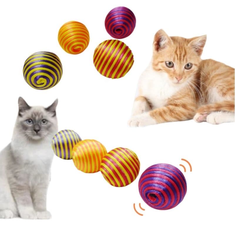 bolinha para gato 4 bolinha colorida bola divertida de gato bolinhas gatos