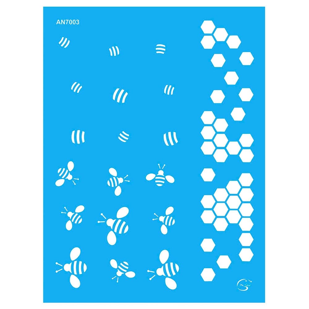 AN7003 - Abelhas - 15x20 - Stencil Gatas Arteiras