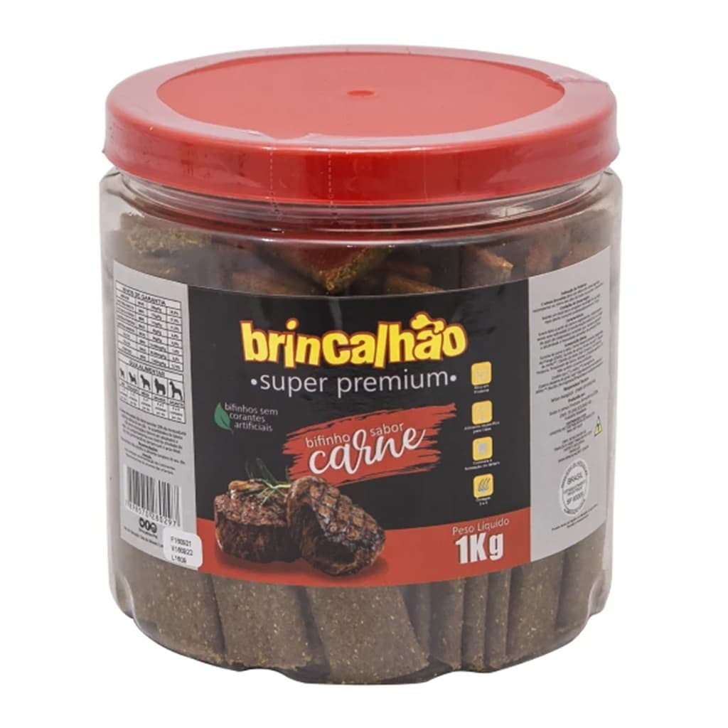 Bifinho Cachorro Super Premium Petiscos Snacks Dental Brincalhão