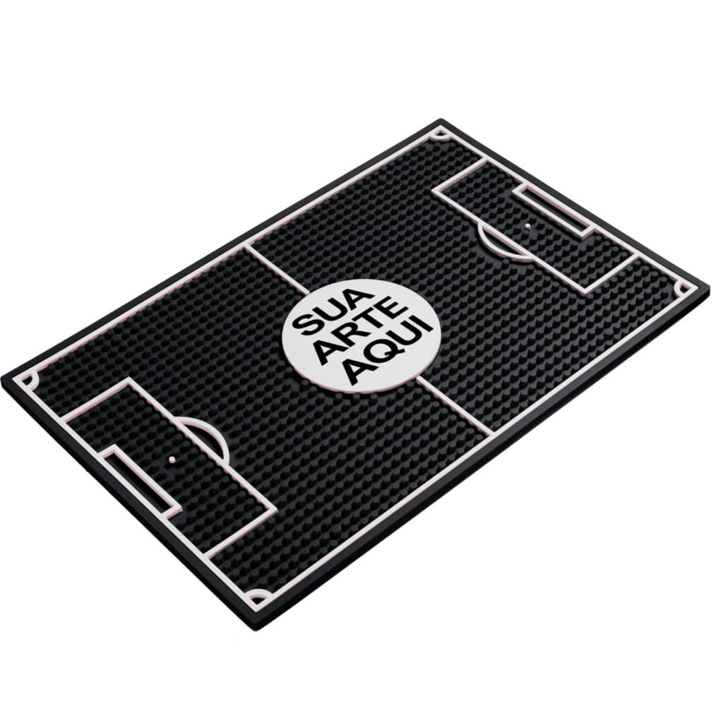 Bar Mat Personalizado Impresso 45X30cm Campo de Futebol Porta Copos Bar Chá Café - Lootus