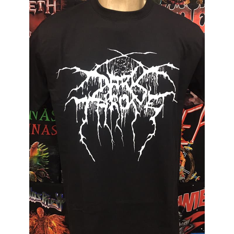 Camiseta de banda Rock metal black metal Dark Throne Baphomet