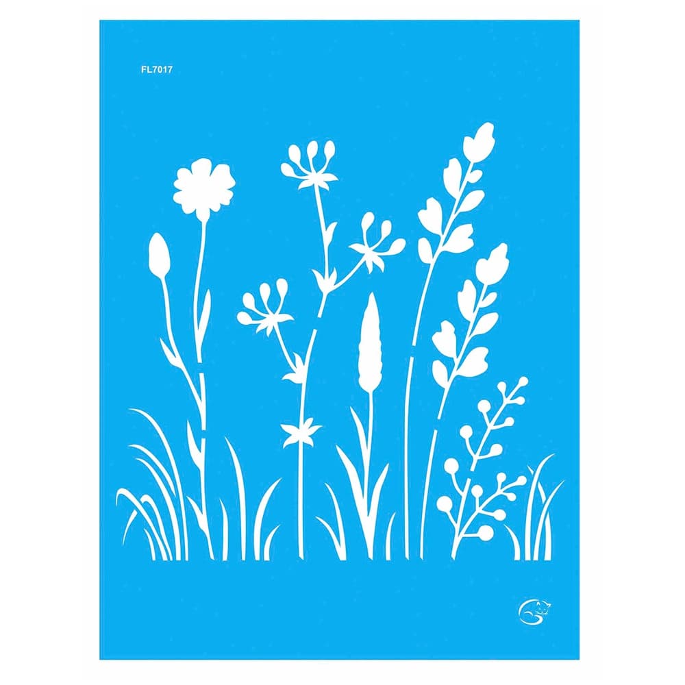 FL7017 - Plantas - 15x20 - Stencil Gatas Arteiras
