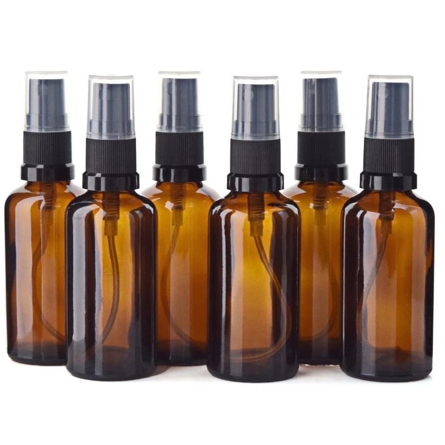 Frasco Vidro Âmbar Spray 10ML, 20ML, 30ML OU 50ML (10 Unidades)