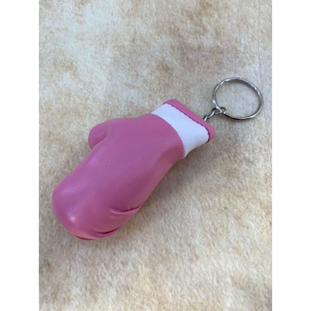 Chaveiro Luva de Boxe Rosa Miniatura