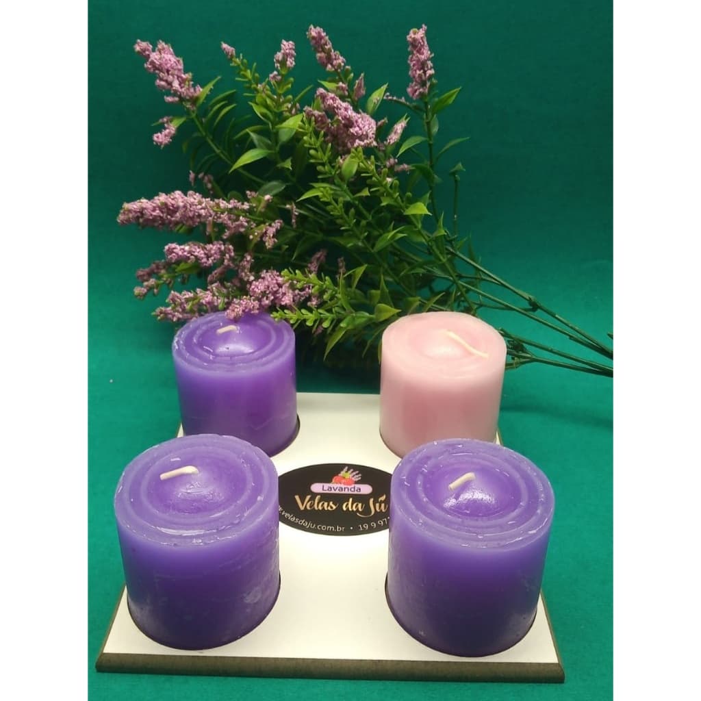 Vela Natalina Advento Da Família Kit Com 4 - Velas Aromática