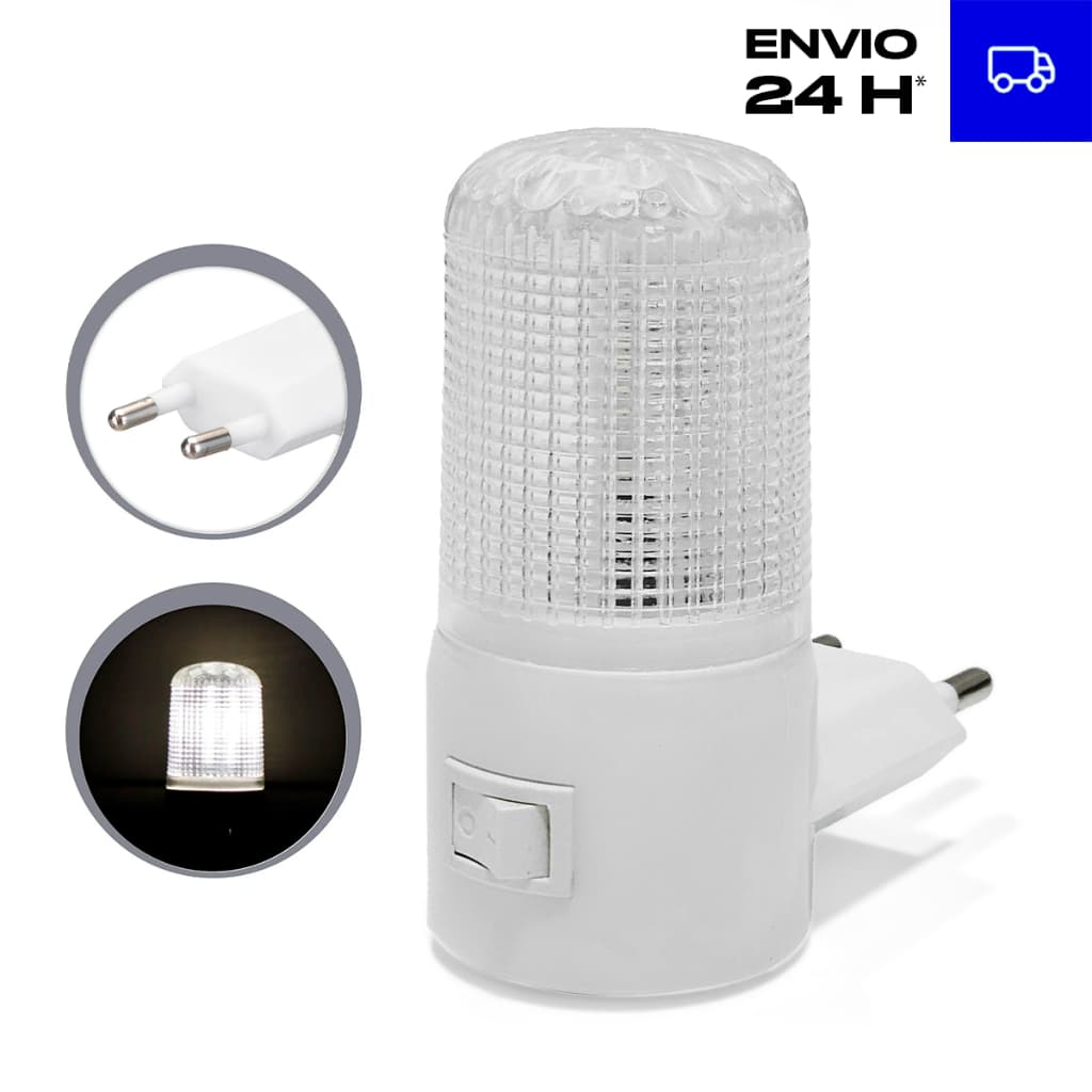 Abajur Luminária de Tomada Luz Noturna LED 1W, Bivolt