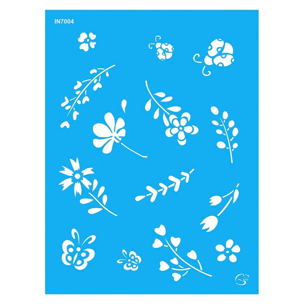 IN7004 - Jardim - 15x20 - Stencil Gatas Arteiras