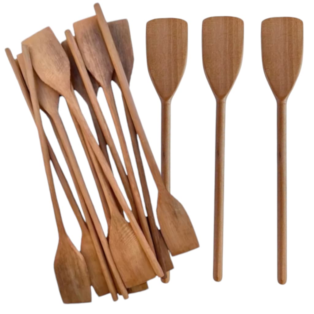 COLHER DE PAU PÁ KIT COM 5 UNIDADES