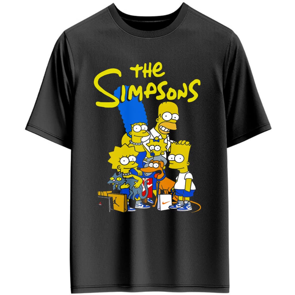 Camisa Camiseta Unissex Manga Curta Premium Lançamento Estampada 100% Algodão Gola Redonda Simpsons