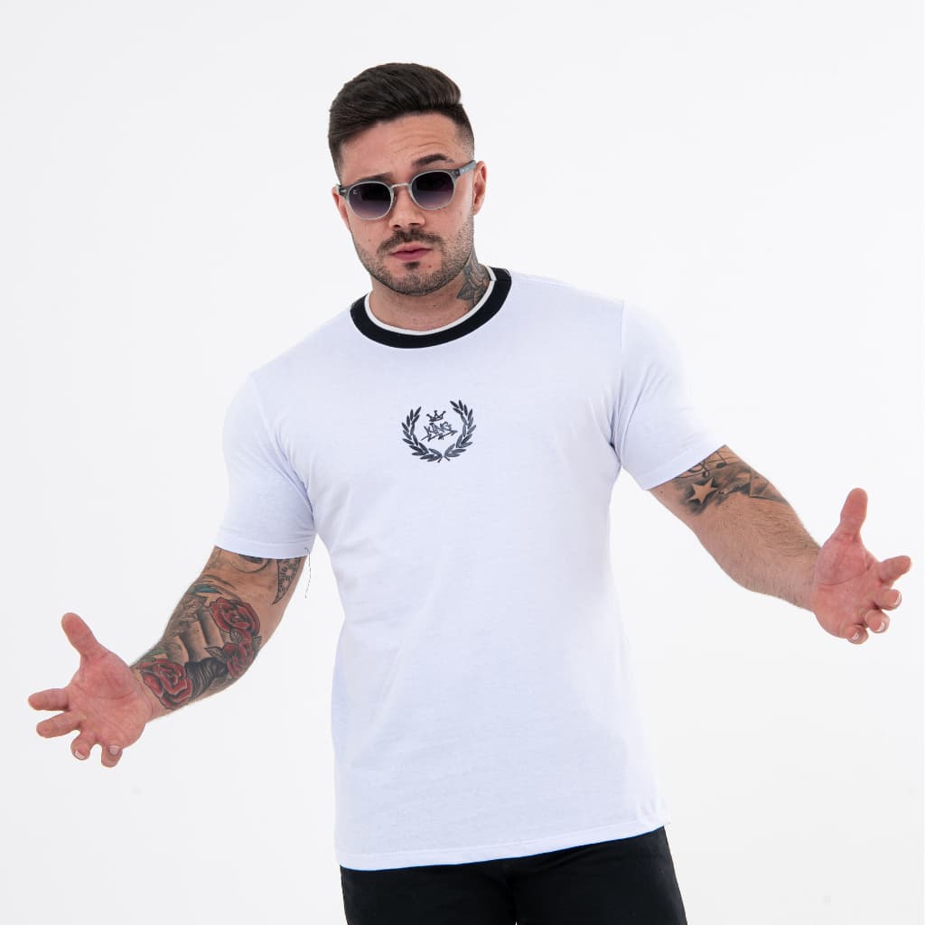 Camiseta Masculina Punho Streetwear Verão Estampada Moda