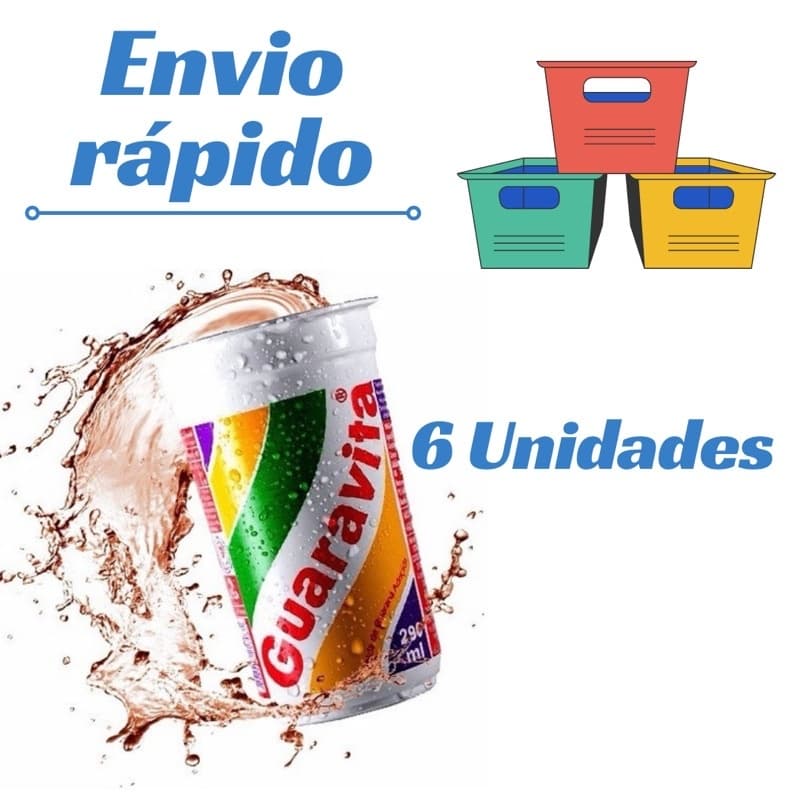 Kit com 6 copos de Guaravita 290ml - Guarana Natural Envio Ja PROMOÇÃO