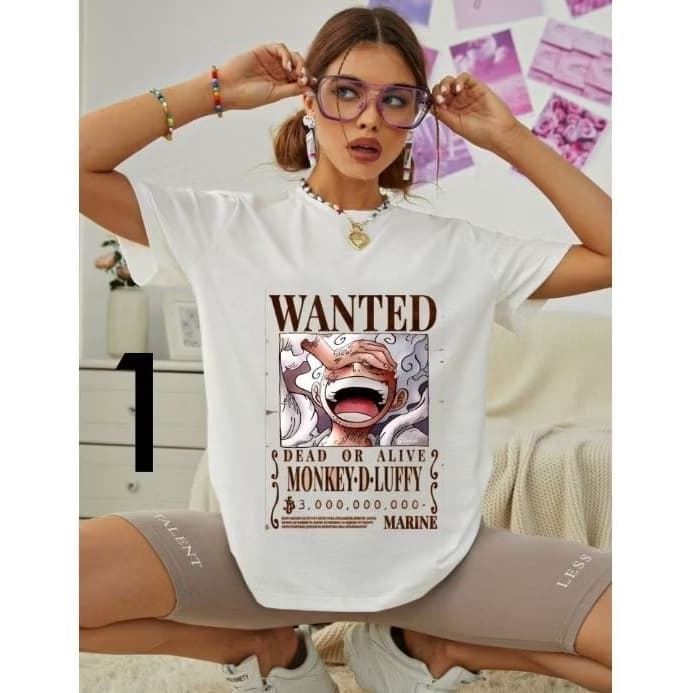 camisa de anime one piece unissex (100%algodão)