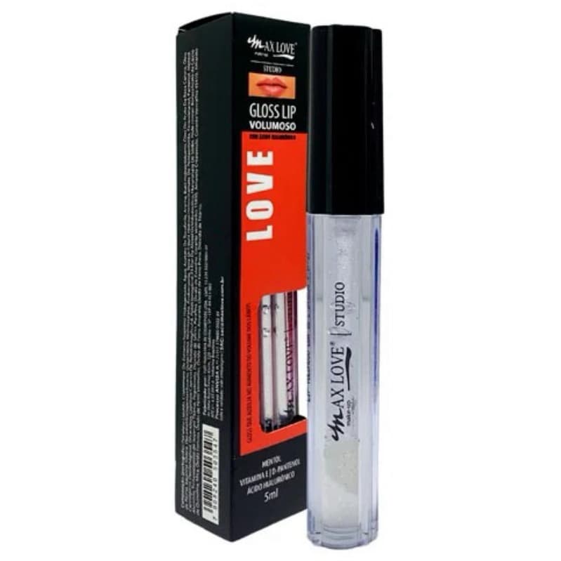 Gloss Lip Volumoso Max Love Com Brilho Aumenta Volume Dos Labios Lábios Perolado Maquiagem Barata